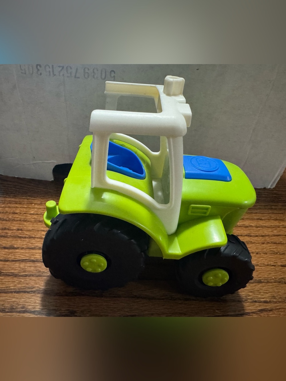 Fisher price little people Green and White Kids Tractor Toy